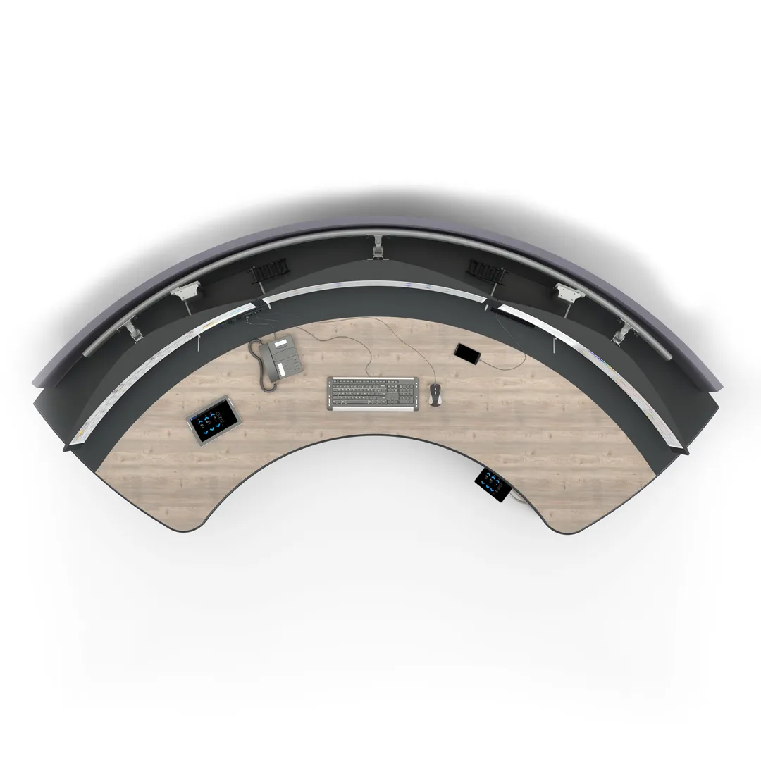 New Ergocon 120_HD_TopView SQUARE V3 Ergocon Circular Workstation 120