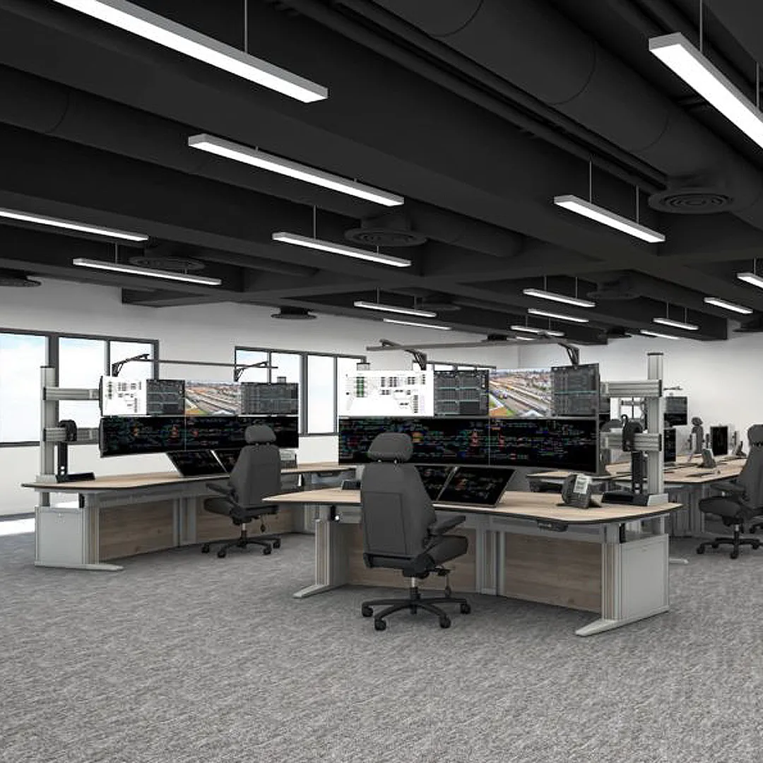 Ergocon workstations in control room setting