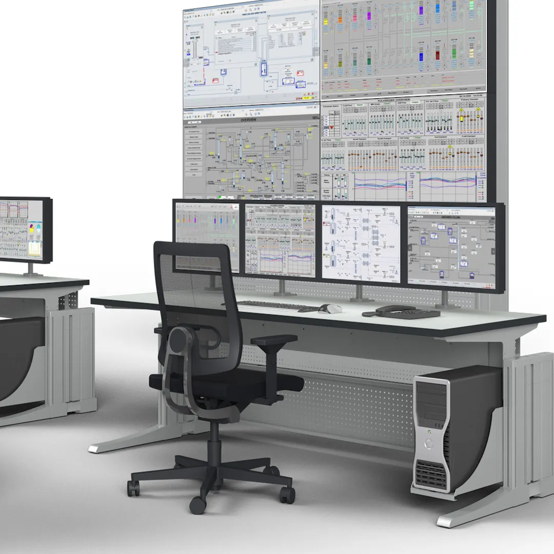 Monitor walls and workstations