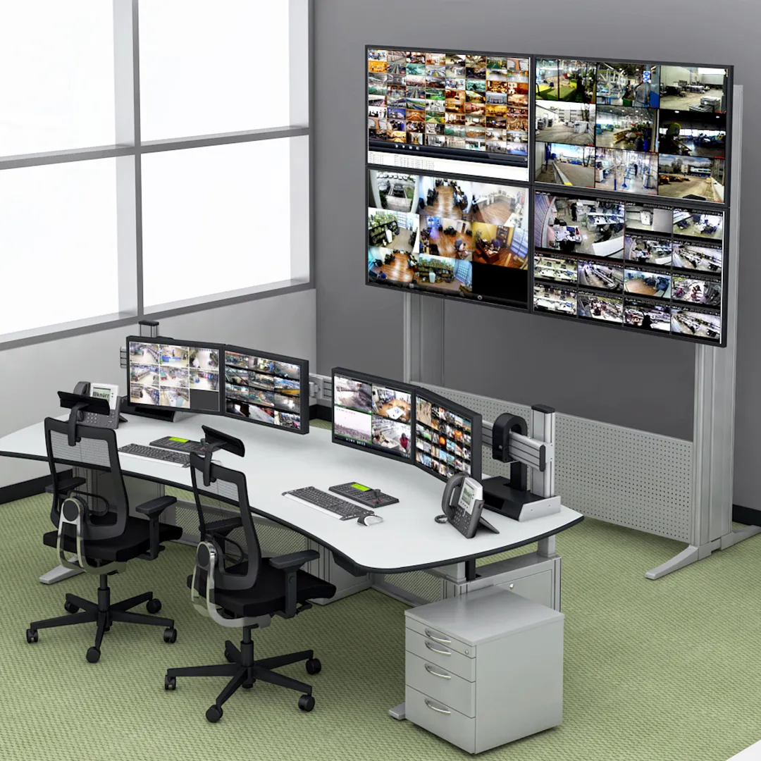 Monitor walls and workstations