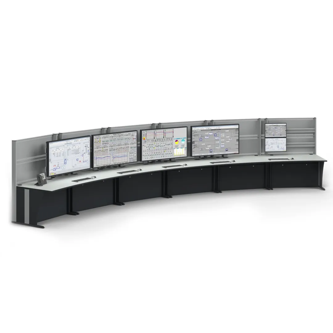 Ergocon workstation with 12 monitors