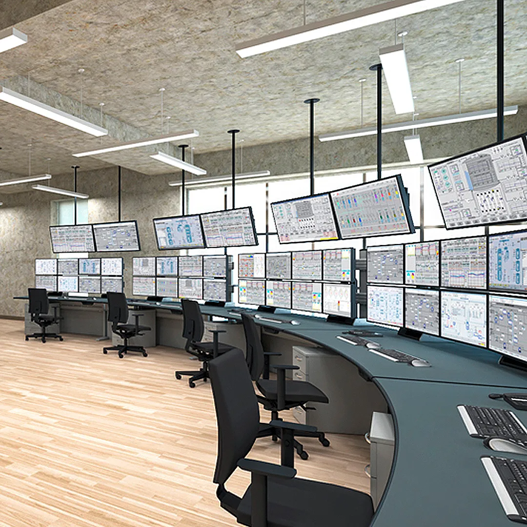 Ergocon workstations in control room setting