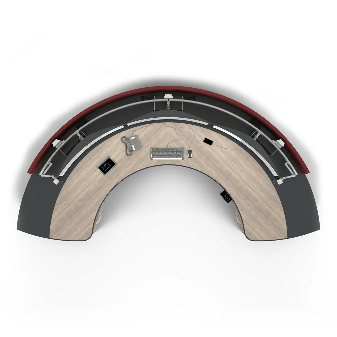 New Ergocon 180_HD_TopView SQUARE V4 Ergocon Circular Workstation 180