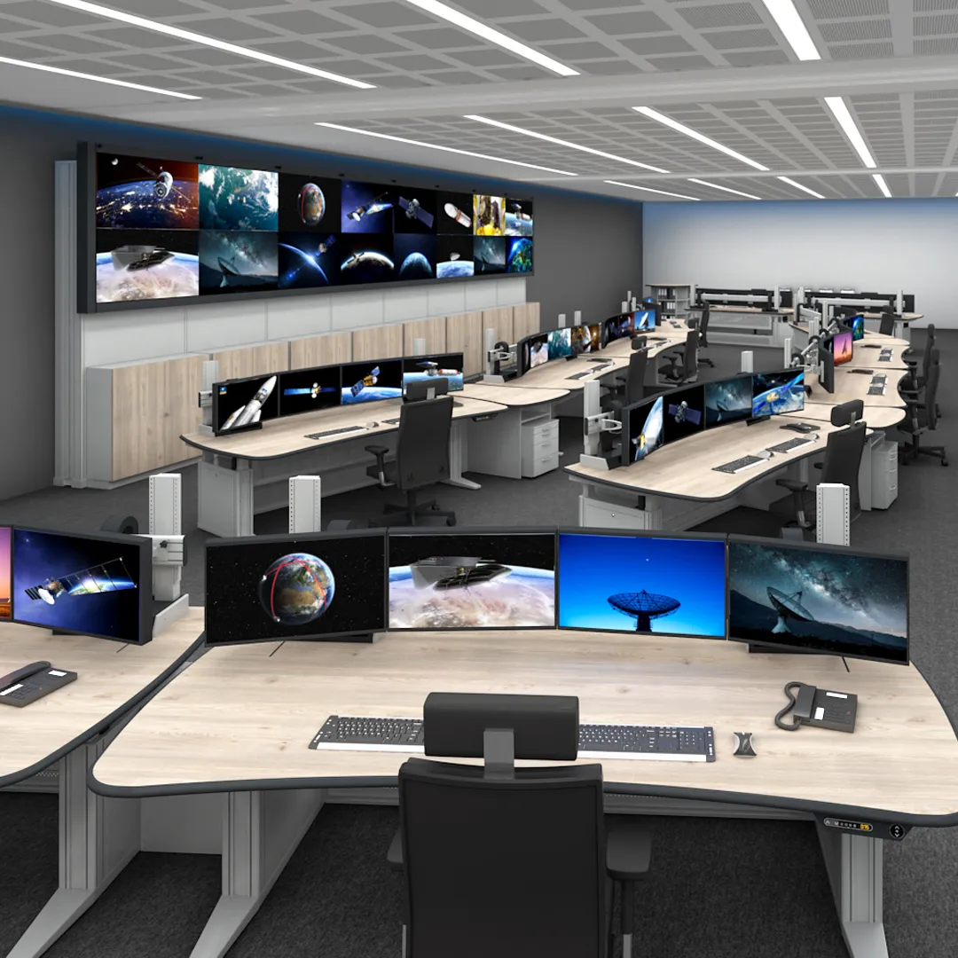 security control room consoles